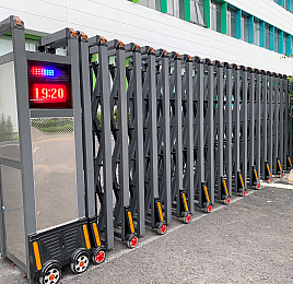 cổng xếp sắt v03